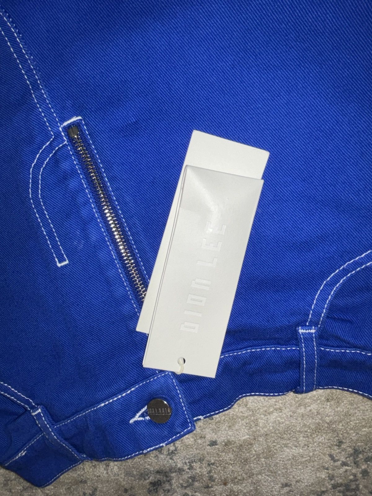 Dion Lee Dion Lee Blue Denim Work Pants – Structured Tailoring Size 27" / US 4 / IT 40 - 5 Thumbnail