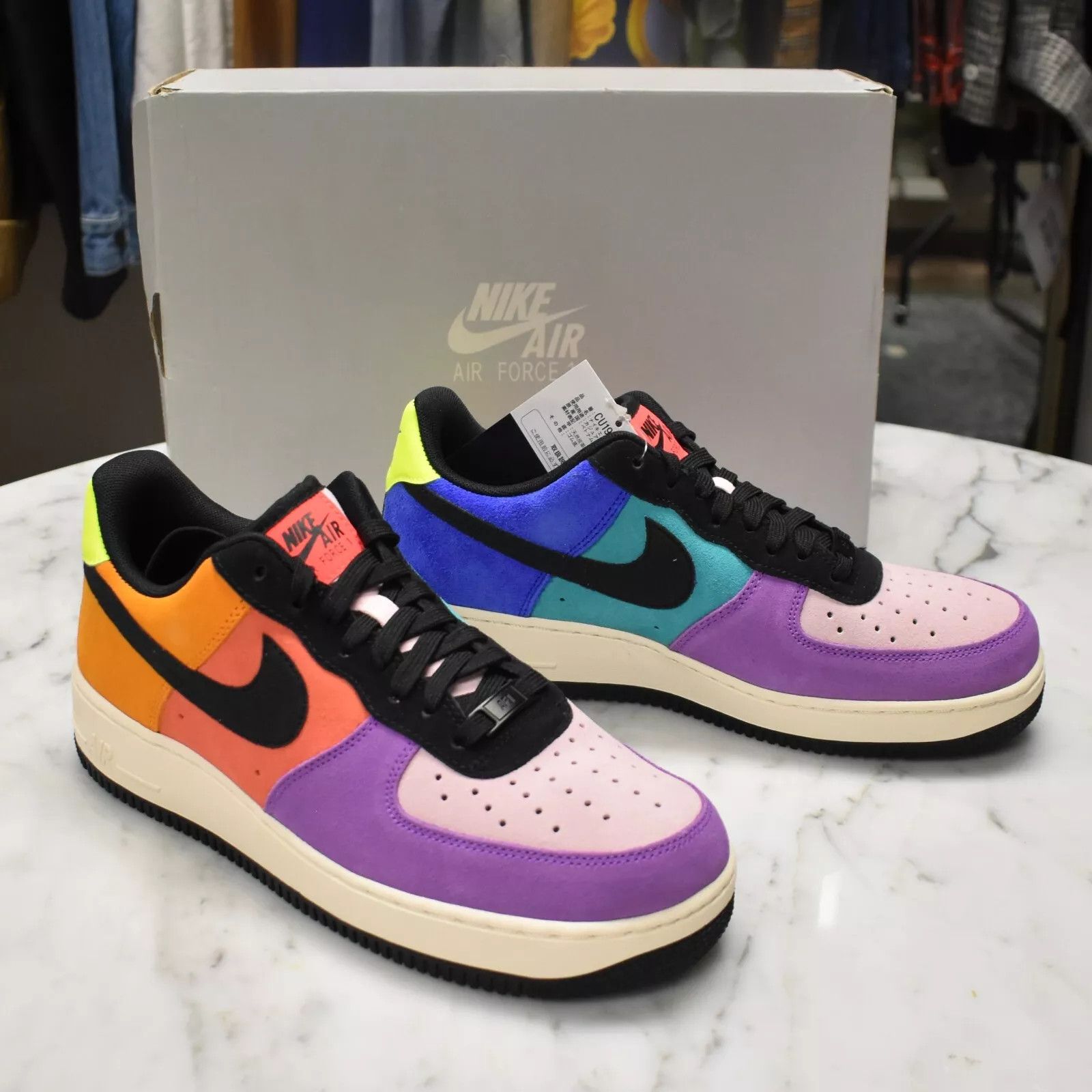 Nike × atmos Nike ATMOS Air Force 1 Pop The Street Suede Sneakers Size US 10 / EU 43 - 1 Thumbnail