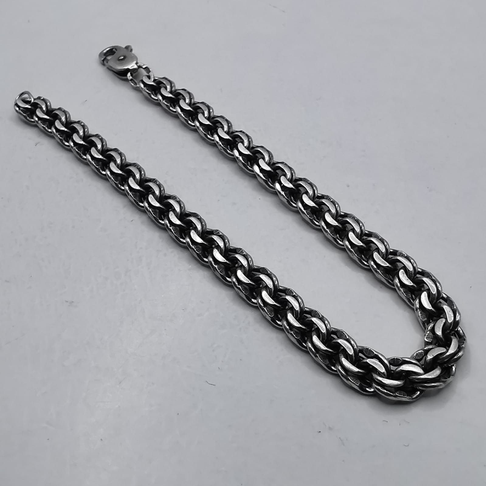Sterling Silver Vintage Bracelet Jewelry,925 Sterling Silver,Handmade 19,71g Size ONE SIZE - 5 Thumbnail