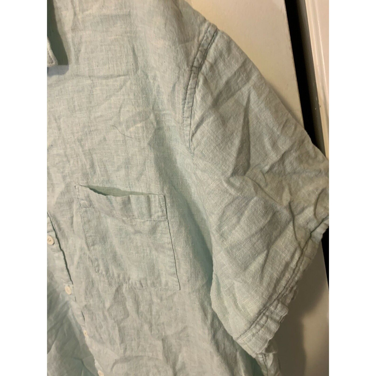 Marc Anthony Marc Anthony Men’s Sz XXL Button Shirt Green Linen Blend Bu Size US XXL / EU 58 / 5 - 5 Thumbnail