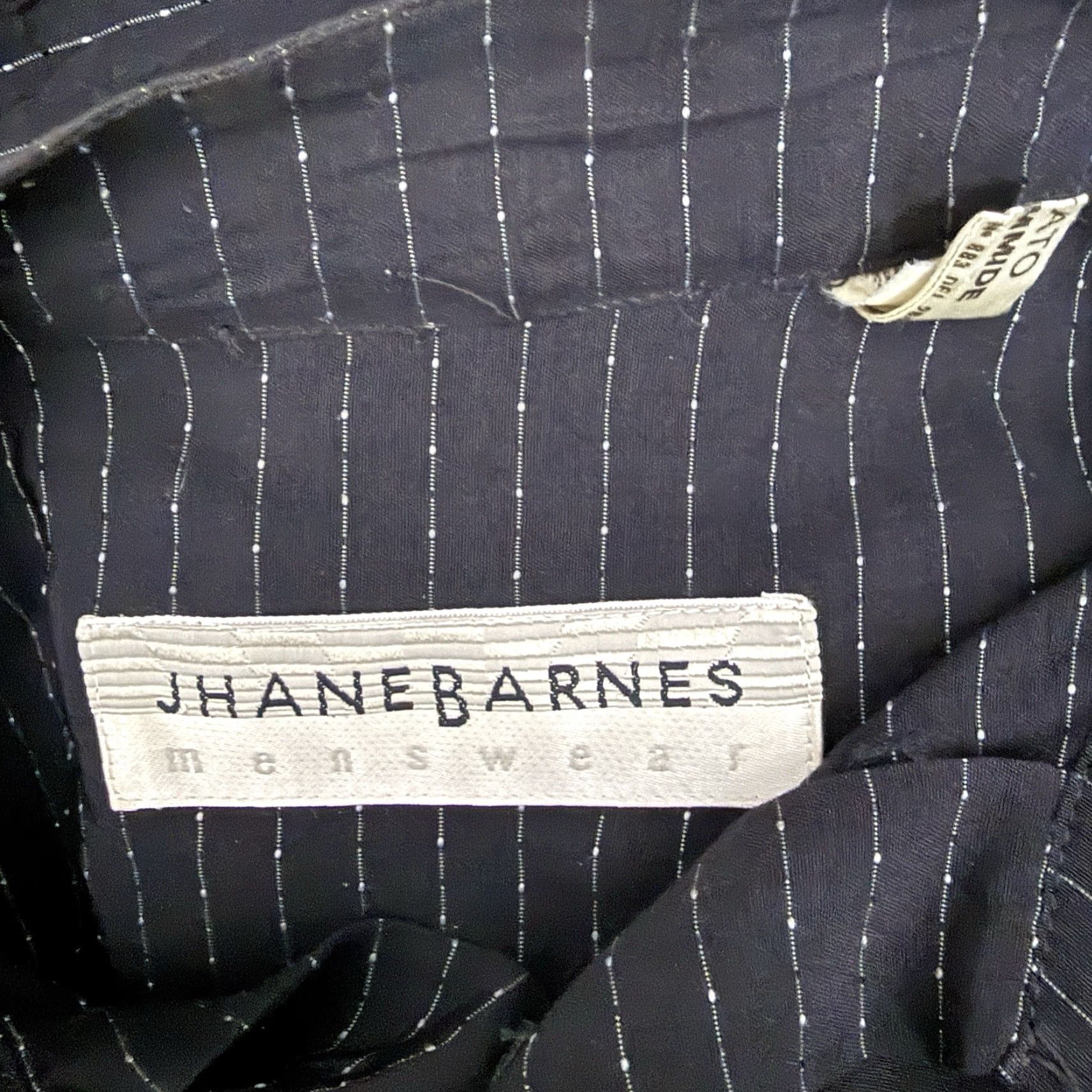 Vintage Jhane Barnes Black Striped Long Sleeve Button-Down Shirt Mens Size M Size US M / EU 48-50 / 2 - 4 Thumbnail
