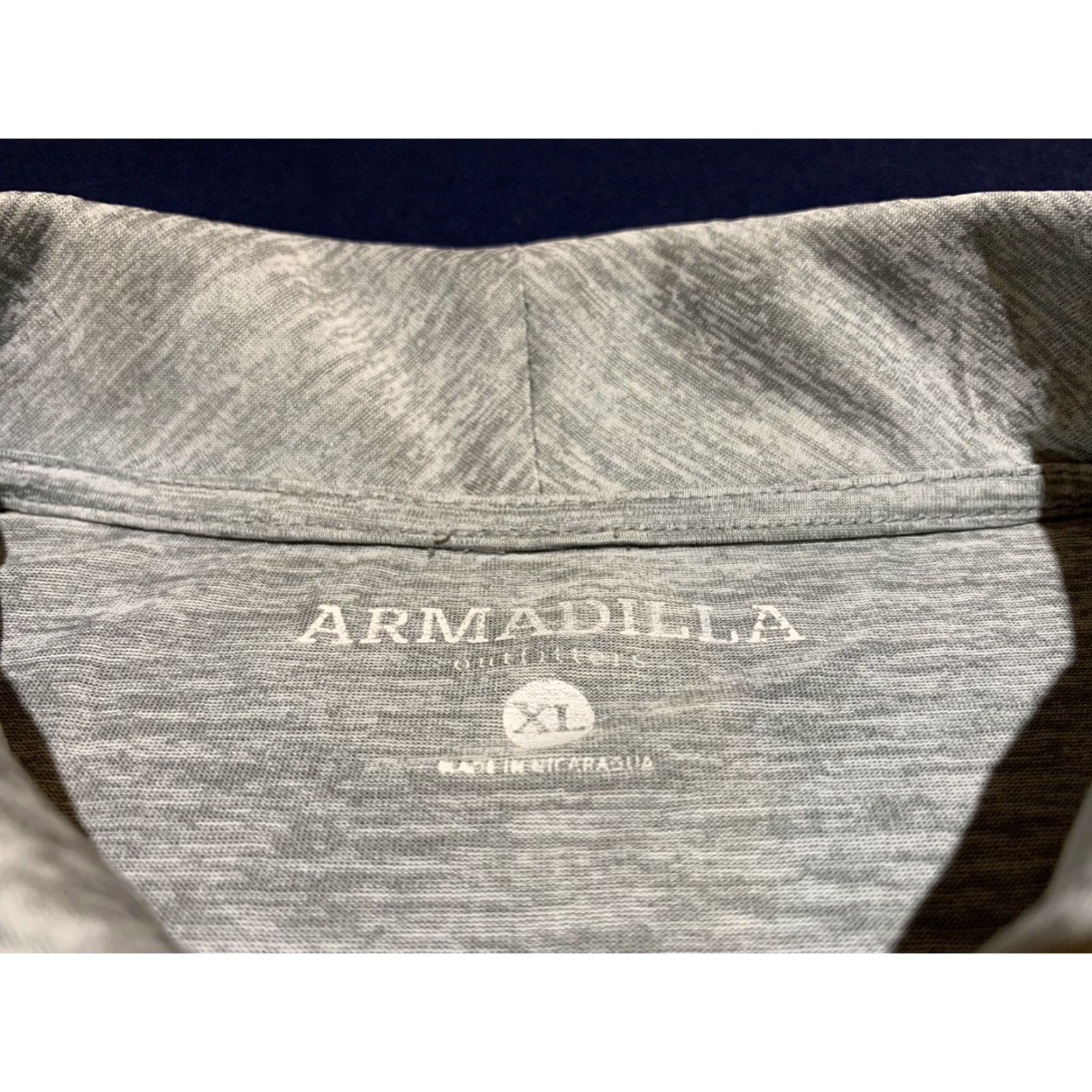 Vintage Armadilla Polo Shirt XL Gray 100% Polyester Size US XL / EU 56 / 4 - 6 Thumbnail