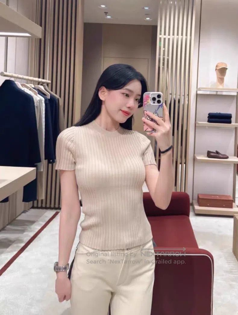 Loro Piana Loro Piana 100% Baby Cashmere Knit Top Size XS / US 0-2 / IT 36-38 - 8 Thumbnail