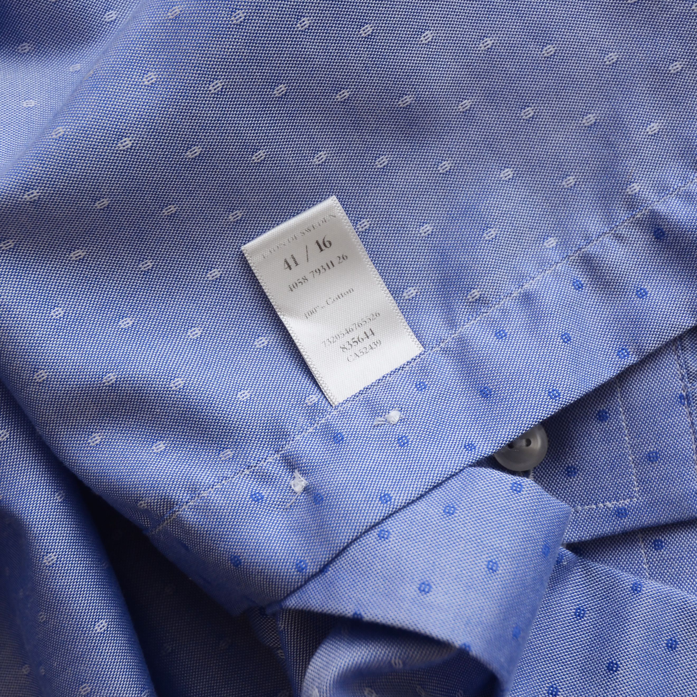 Eton Eton Contemporary Shirt size 16 41 Blue Mini Owl Print Size US L / EU 52-54 / 3 - 13 Thumbnail