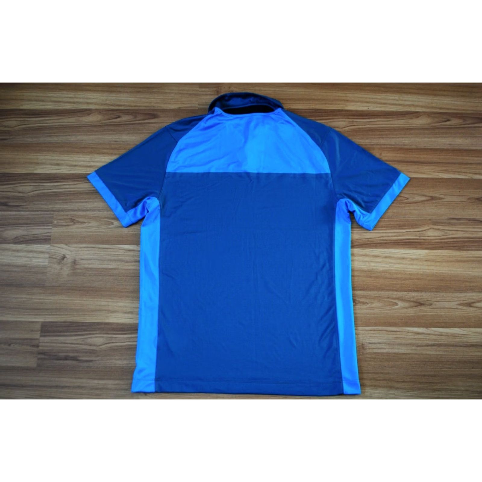 Nike SIZE MEDIUM NIKE GOLF TOUR PERFORMANCE POLO SHIRT MENS BLUE COLOR STRIPES JERSEY Size US M / EU 48-50 / 2 - 6 Thumbnail
