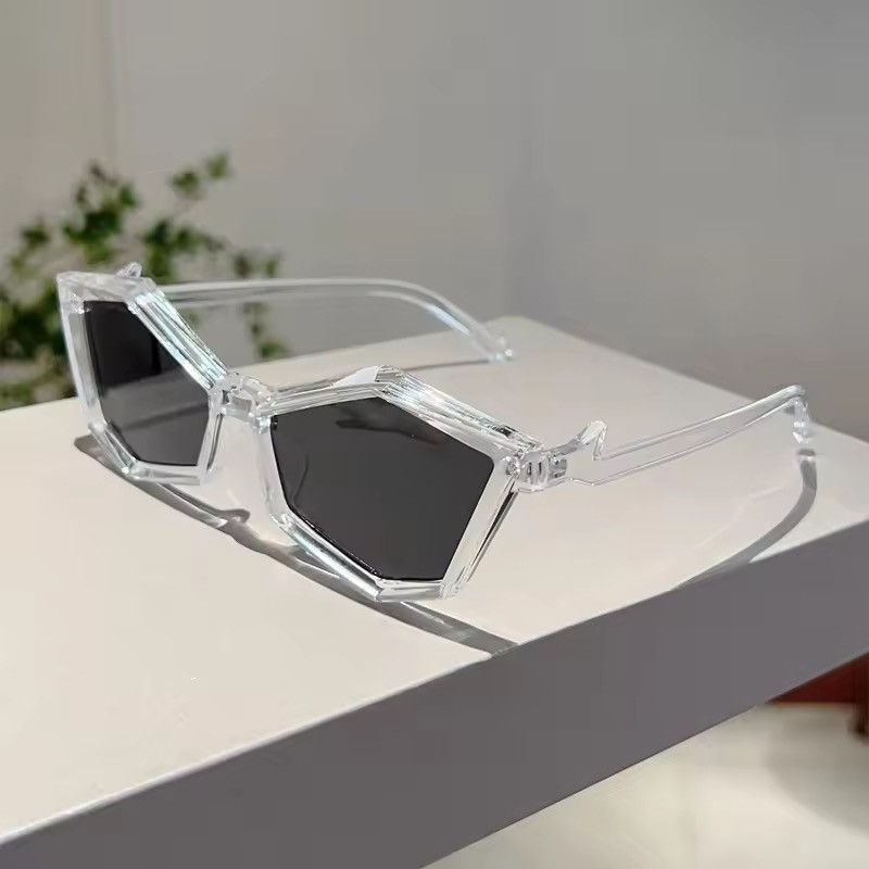 Electric Visual Irregular Rim Punk Sunglasses Size ONE SIZE - 2 Thumbnail