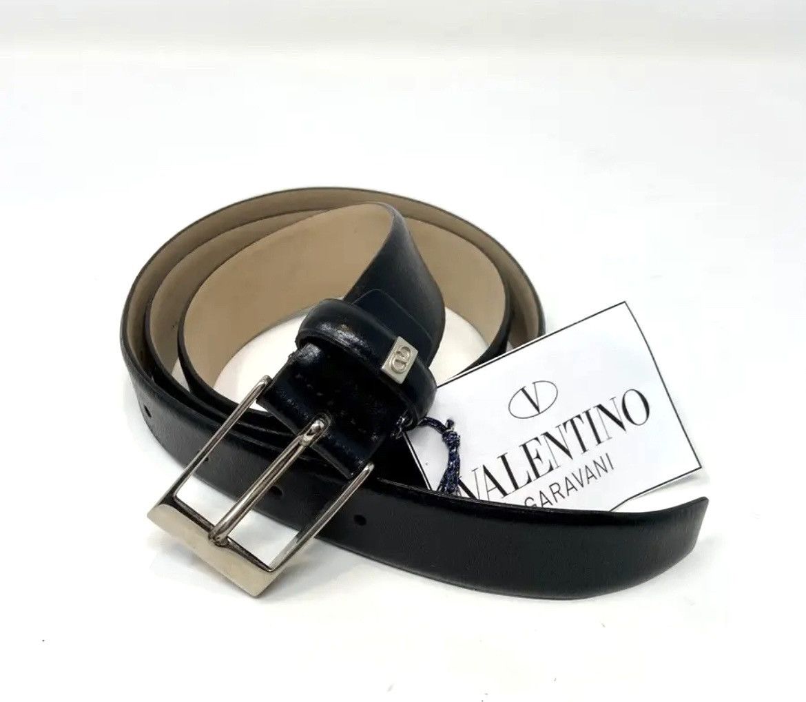 Valentino Valentino Garavani Black Leather Belt – Size 95/110 Size 46 - 4 Thumbnail