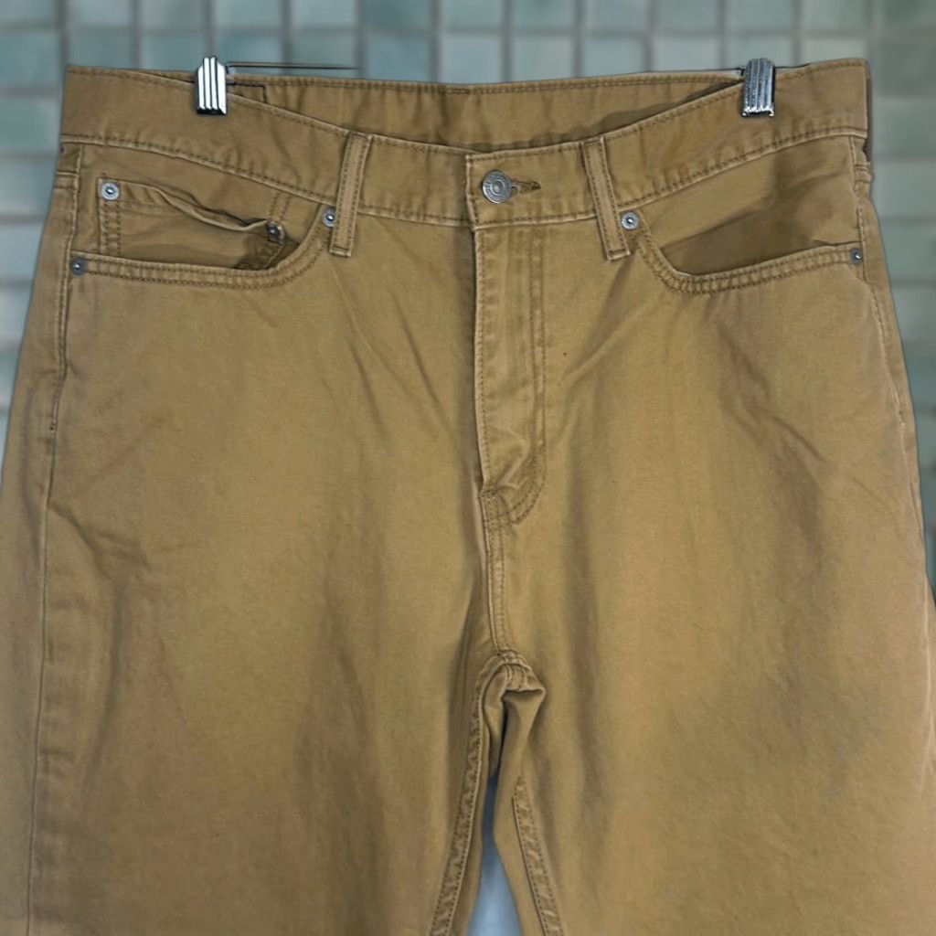 Levi's VINTAGE Levi’s 514 Mens Chino Pants Brown 36x30 Regular Inseam 30 White Tag Mens Size US 36 / EU 52 - 1 Thumbnail