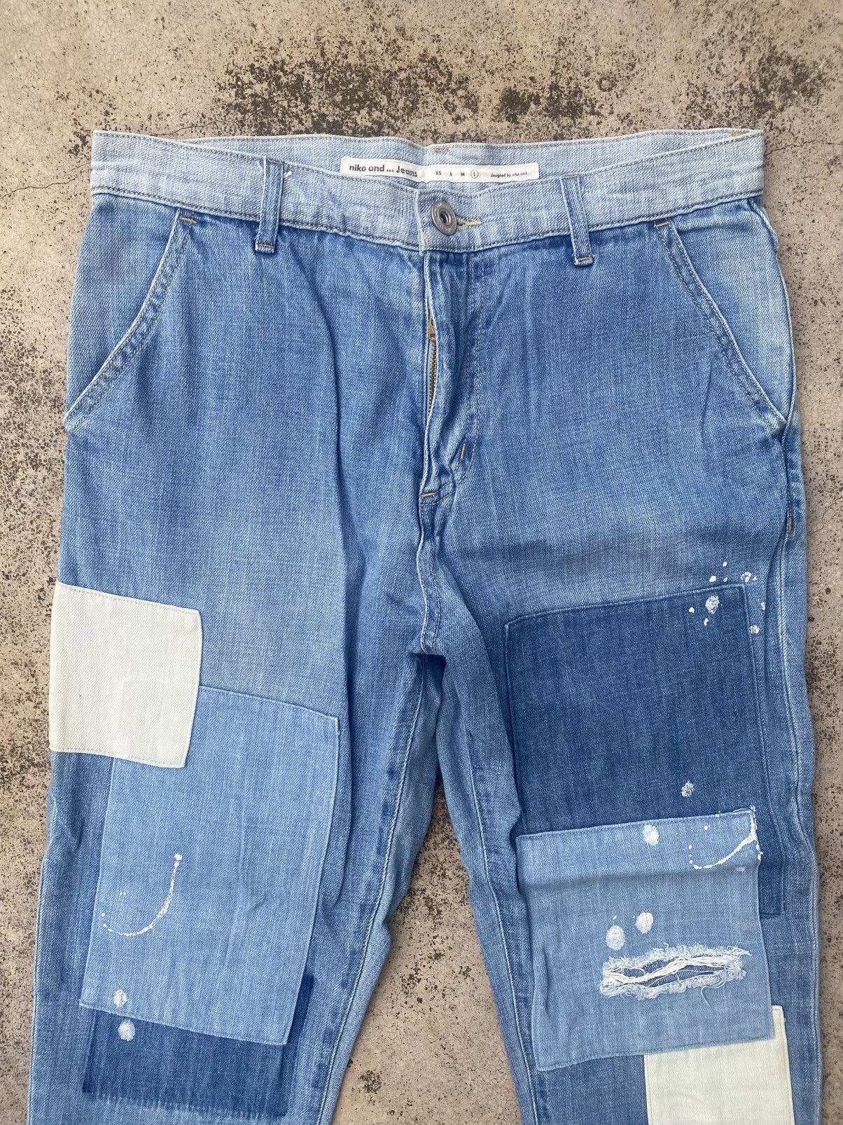 Designer × Japanese Brand Japanese Brand Nico And Patchwork Jeans Size US 30 / EU 46 - 2 Thumbnail