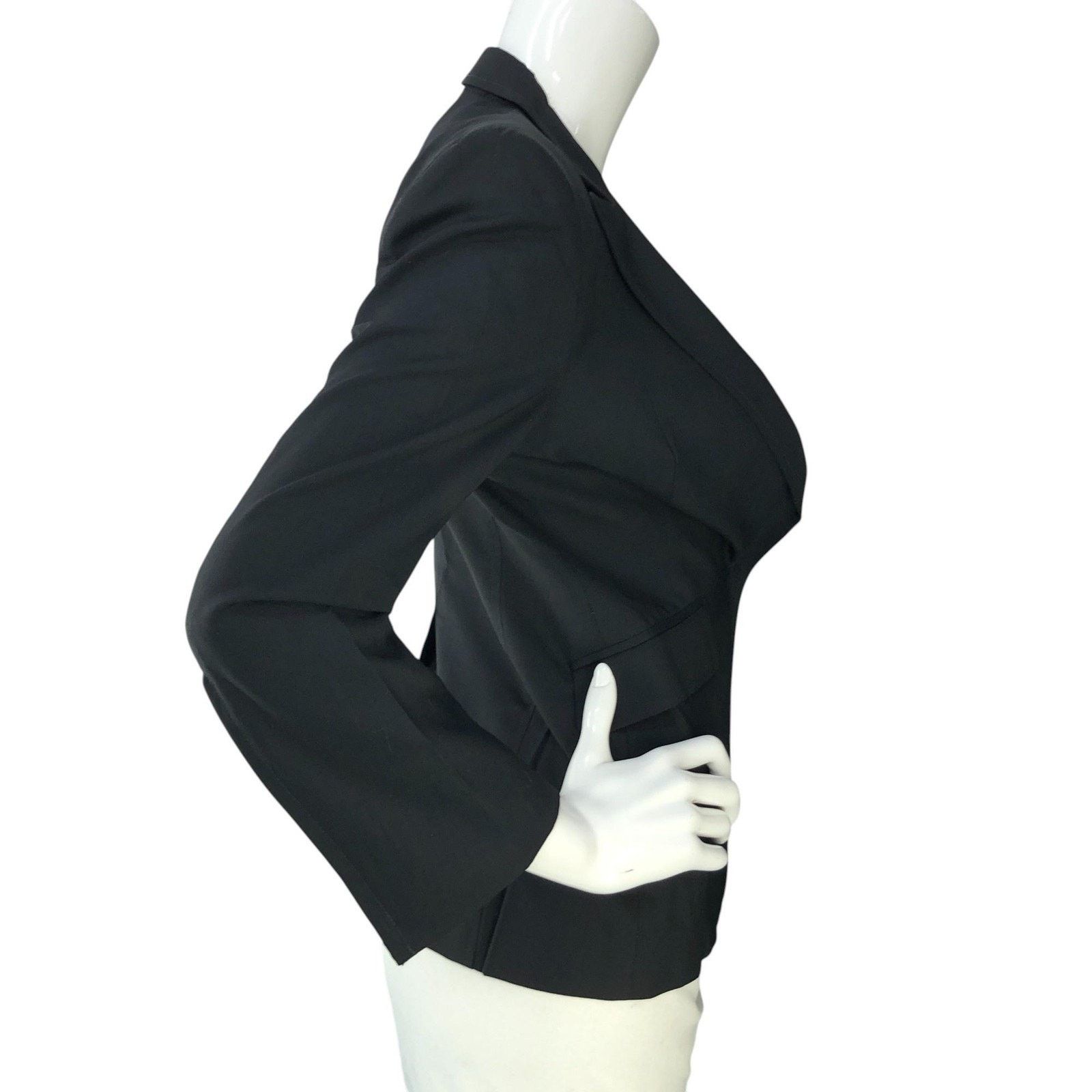 Costume National Costume National Blazer 40 Black Wool Tailored Italy Jacket Size S / US 4 / IT 40 - 10 Thumbnail