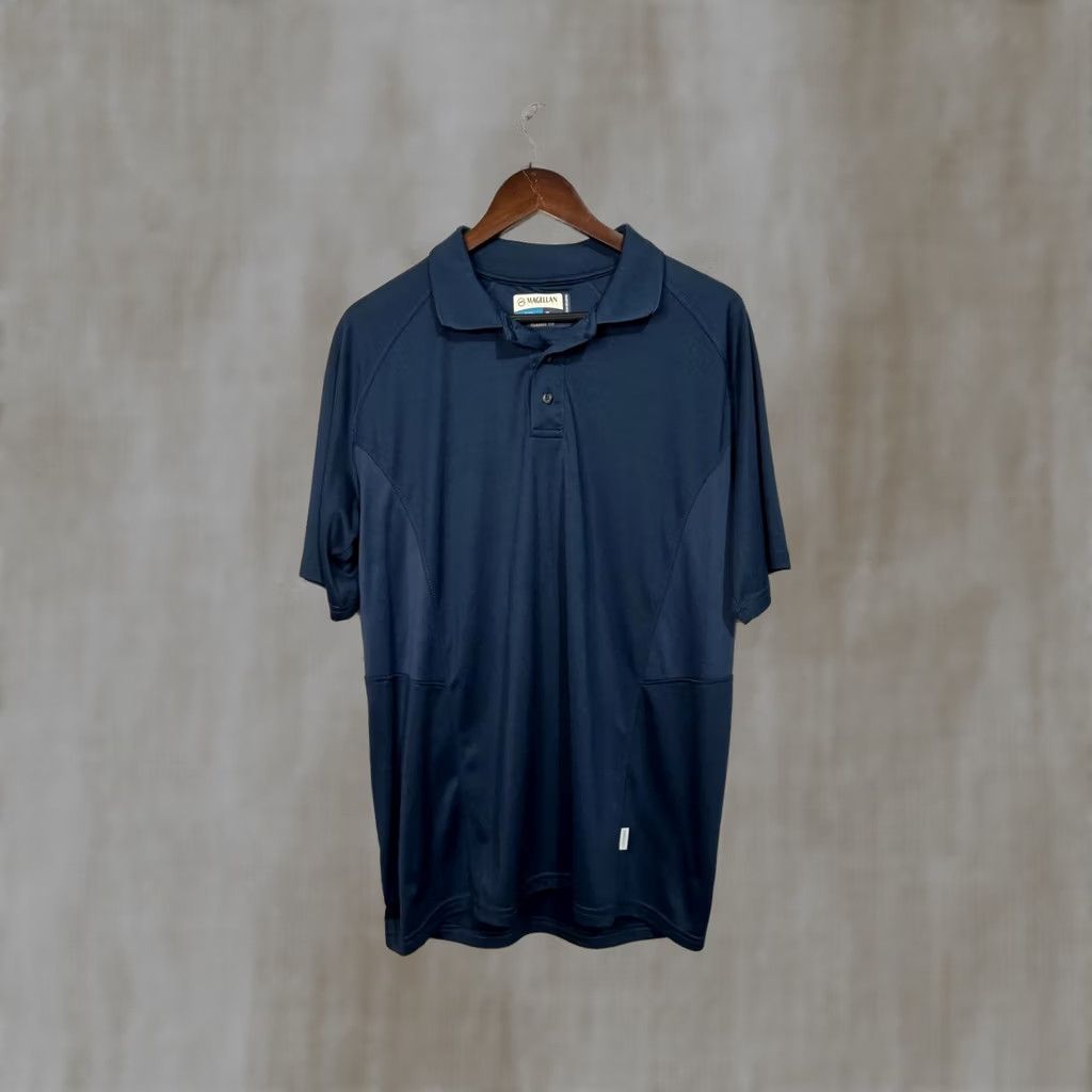 Vintage Magellan Outdoors Polo Shirt Mens Regular Size M Blue Moisture-Wicking Button-Down Collar Short Sleeve Classic Fit Size US M / EU 48-50 / 2 - 1 Thumbnail
