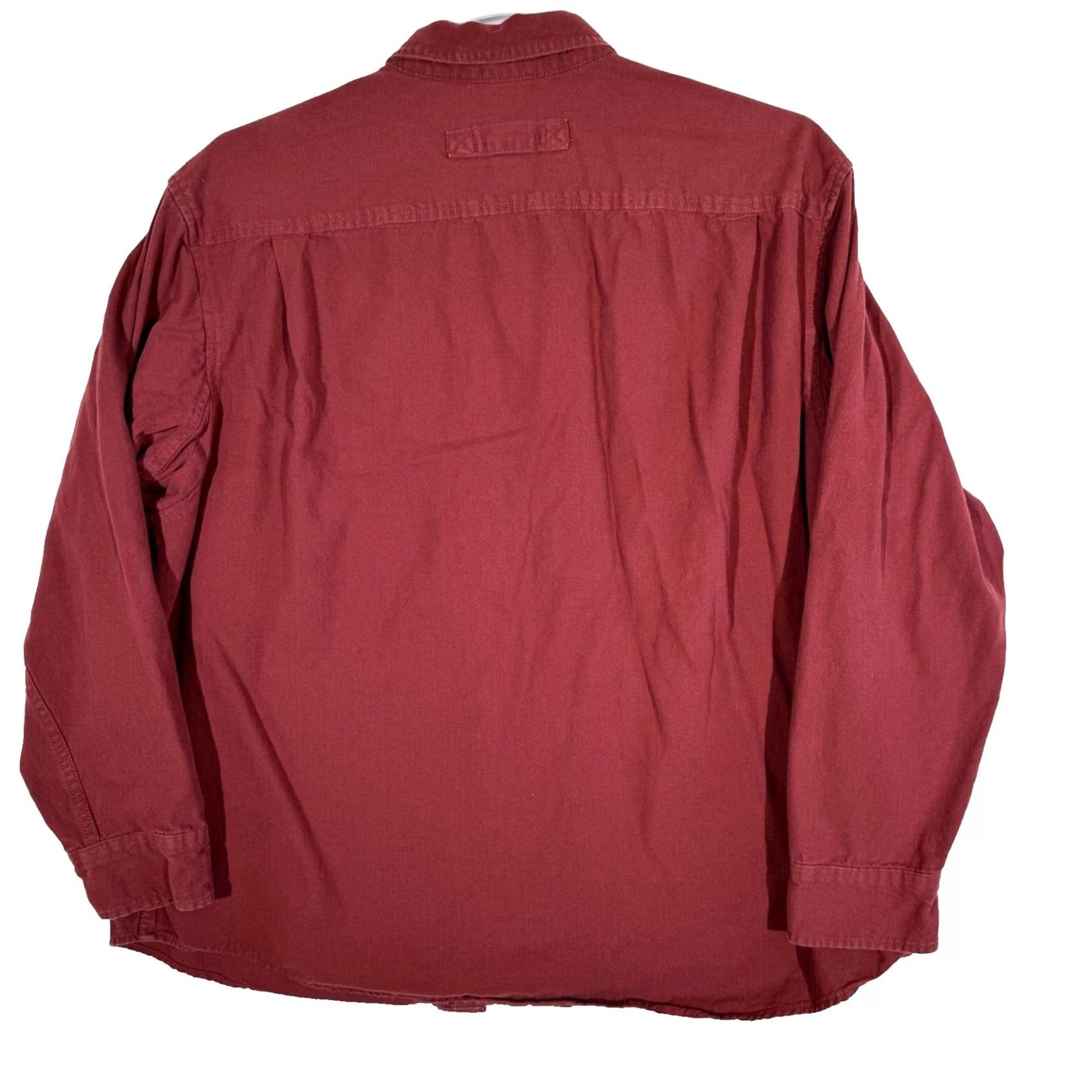 CO Duluth Trading Company Shirt Men 2XL Red 100% Cotton Long Sleeve Workwear Shirt Size US XXL / EU 58 / 5 - 2 Thumbnail