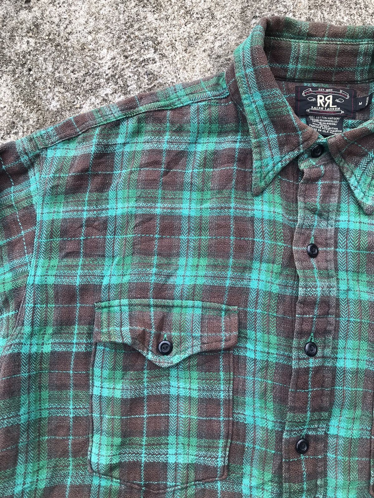 Ralph Lauren RRL shirt button up shadow plaid Size US M / EU 48-50 / 2 - 6 Thumbnail