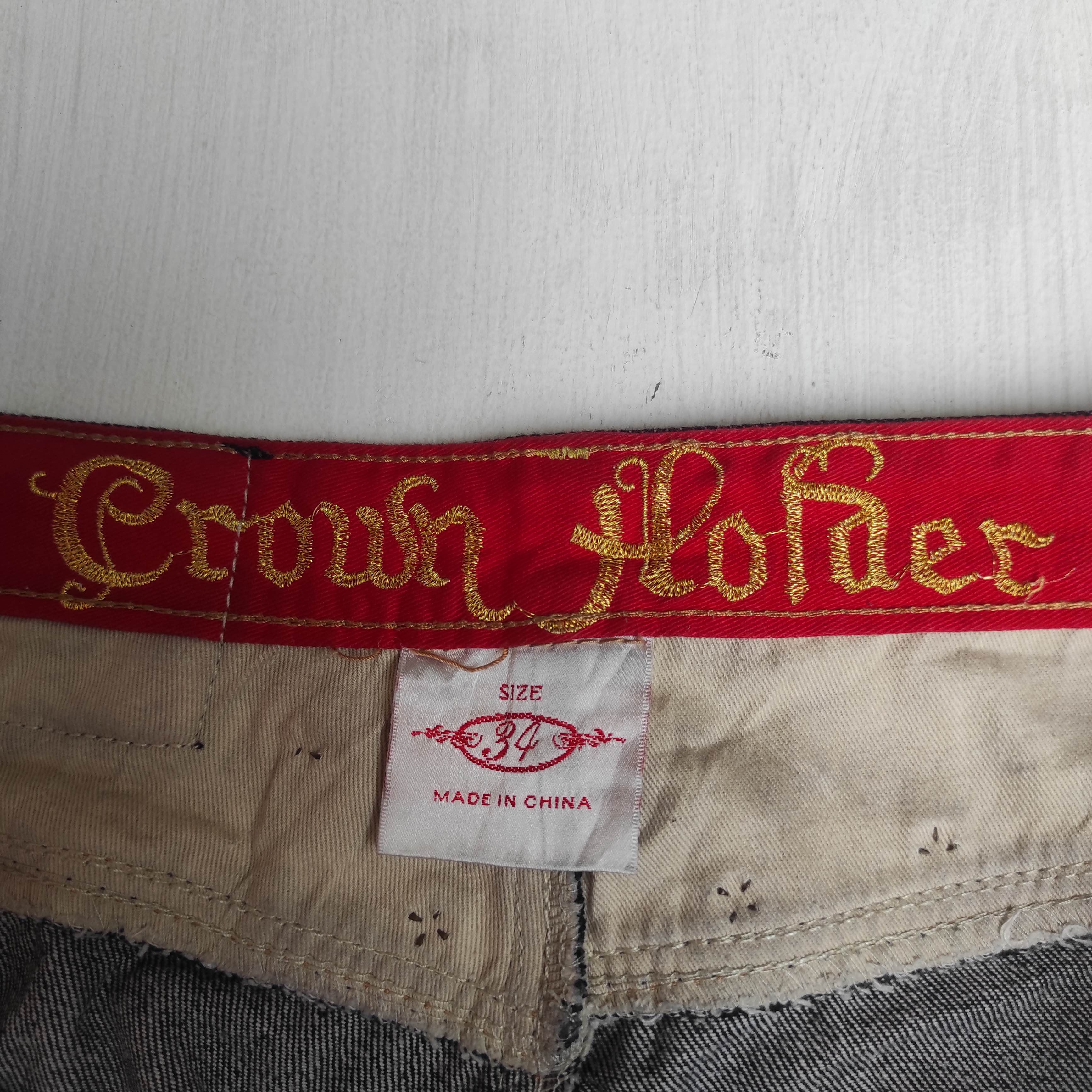 Hysteric Glamour Japanese Brand CROWN HOLDER Baggy Oversized Embroidery Size US 34 / EU 50 - 10 Thumbnail