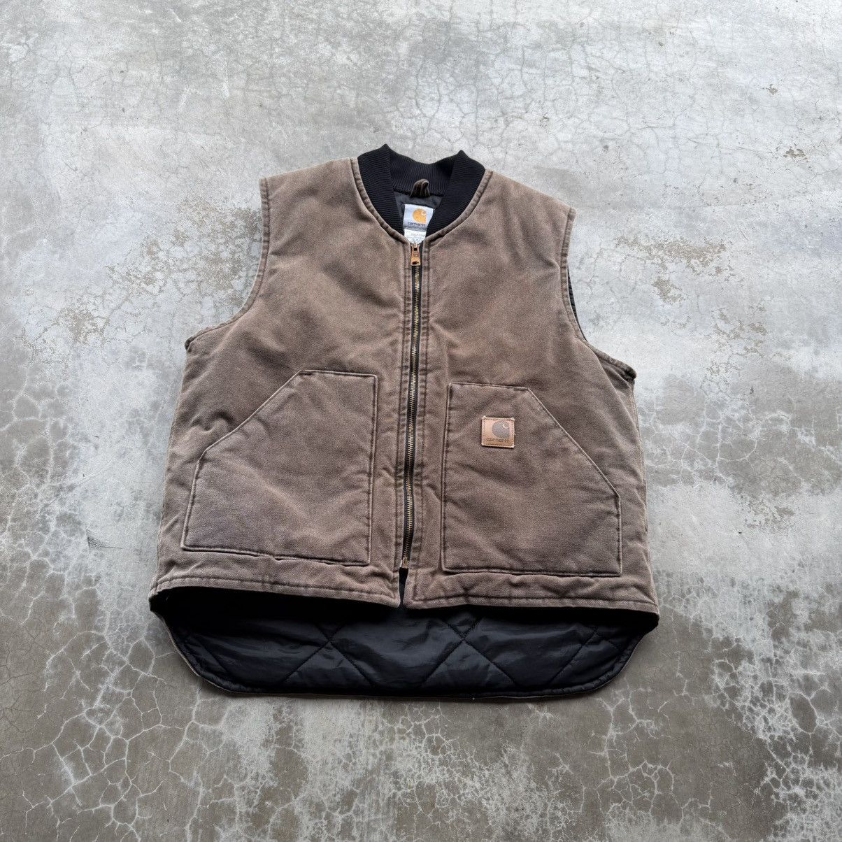 トップス mooo00s' Carhartt duck vest vintage Carhartt Carhartt Orange Duck Vest | Grailed