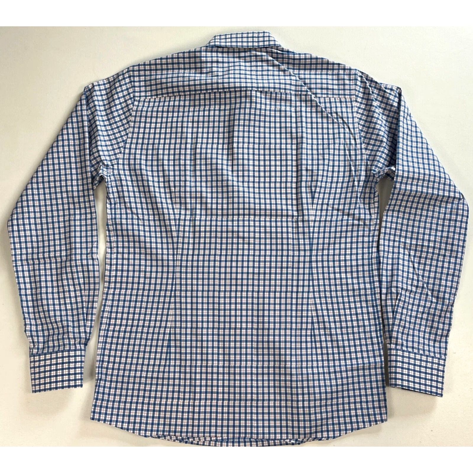 Eton Eton Dress Shirt Slim Check Sz 41/16 Button-Up Collar Mens Shirt Size 42R - 3 Thumbnail