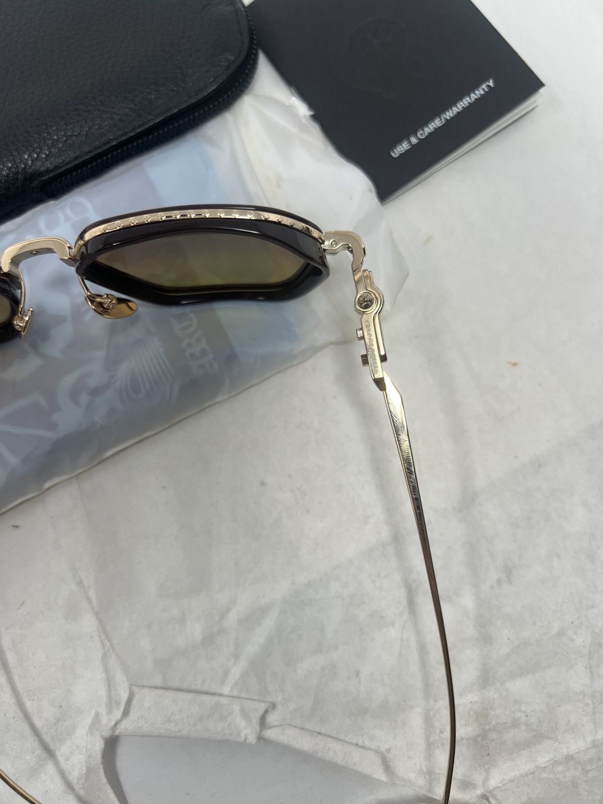 Chrome Hearts Chrome Hearts Danger Zone Sunglasses Brown Size ONE SIZE - 8 Thumbnail