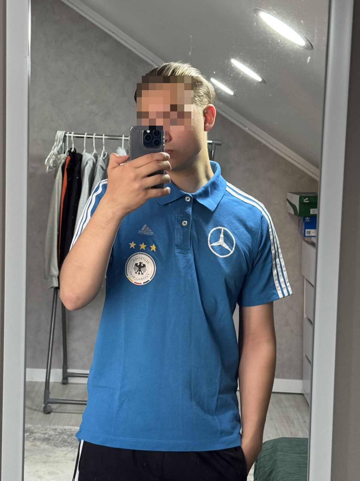 Adidas × Mercedes-Benz 🥶 Adidas Mercedes Benz Jersey 🥶 Size US M / EU 48-50 / 2 - 2 Thumbnail