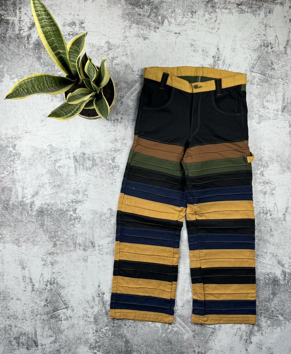 Carhartt Vintage 90S Striped Distressed Carpenter Carhartt Jeans Size US 30 / EU 46 - 11 Thumbnail