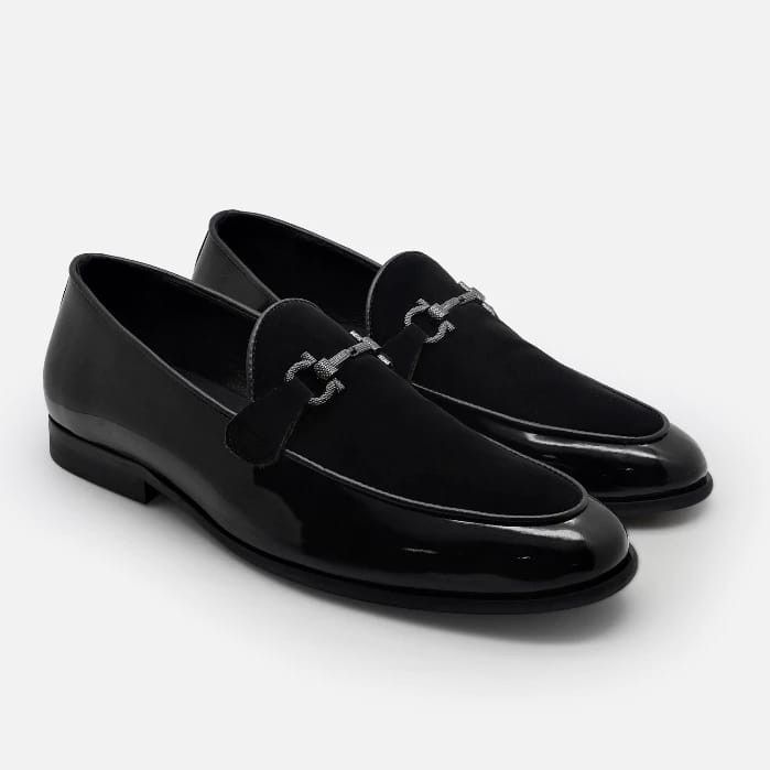 Designer Wilde Cassalini Black Loafer Size US 11 / EU 44 - 1 Thumbnail