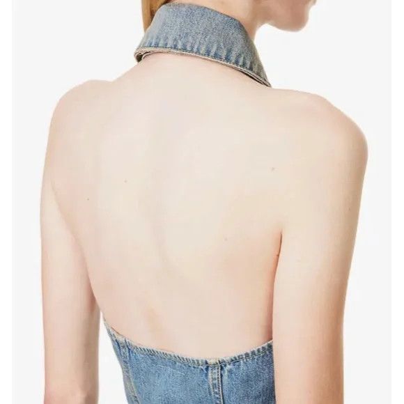 Givenchy Givenchy Halter Denim Dress – Medium Blue - NEW WITH TAGS Size XS / US 0-2 / IT 36-38 - 8 Thumbnail
