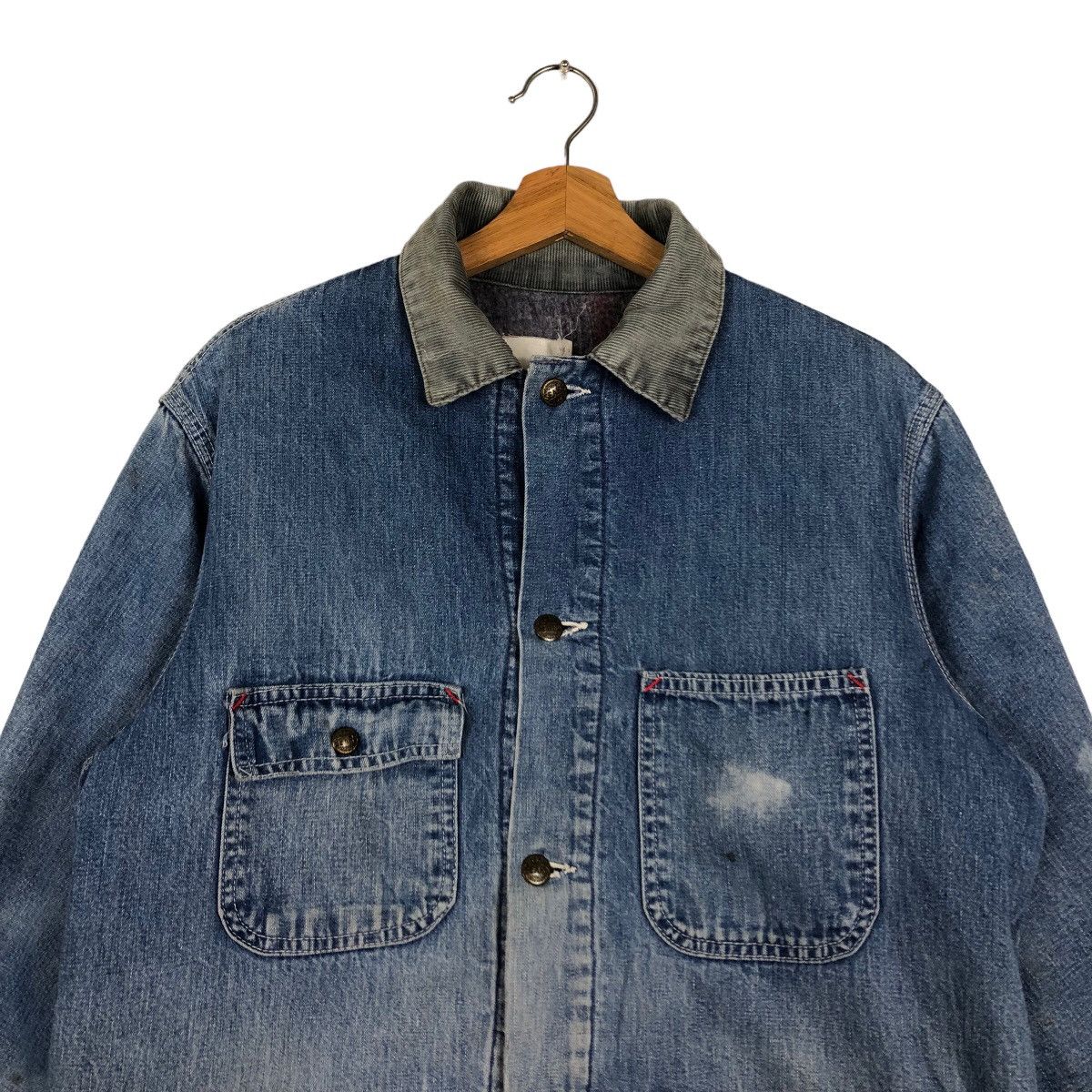 Sugar Cane 🔥80’s Vintage Chore Denim Jacket Sears Sugar Cane Blanket Size US M / EU 48-50 / 2 - 3 Thumbnail