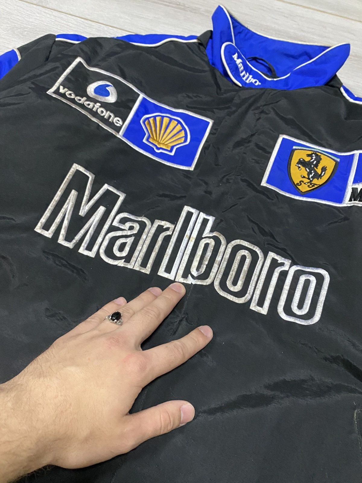 Marlboro Ferrari Marlboro shell Vodafone vintage racing bomber jacket Size US XL / EU 56 / 4 - 7 Thumbnail
