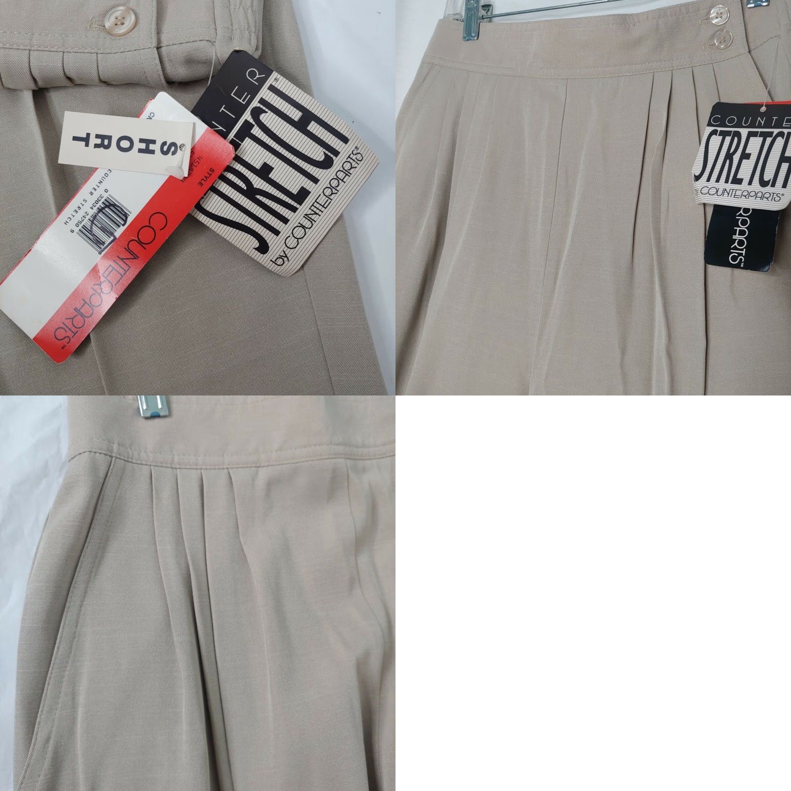 Vintage VINTAGE Counterparts Stirrup Pants PANT Regular 14 SHORT Beige Stirrup 80s Retro NOSTock Size 36" / US 14 / IT 50 - 8 Thumbnail