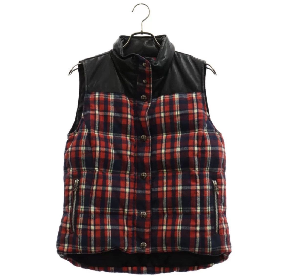 Chrome Hearts Chrome hearts red and black checked cotton-padded vest Size US M / EU 48-50 / 2 - 1 Thumbnail