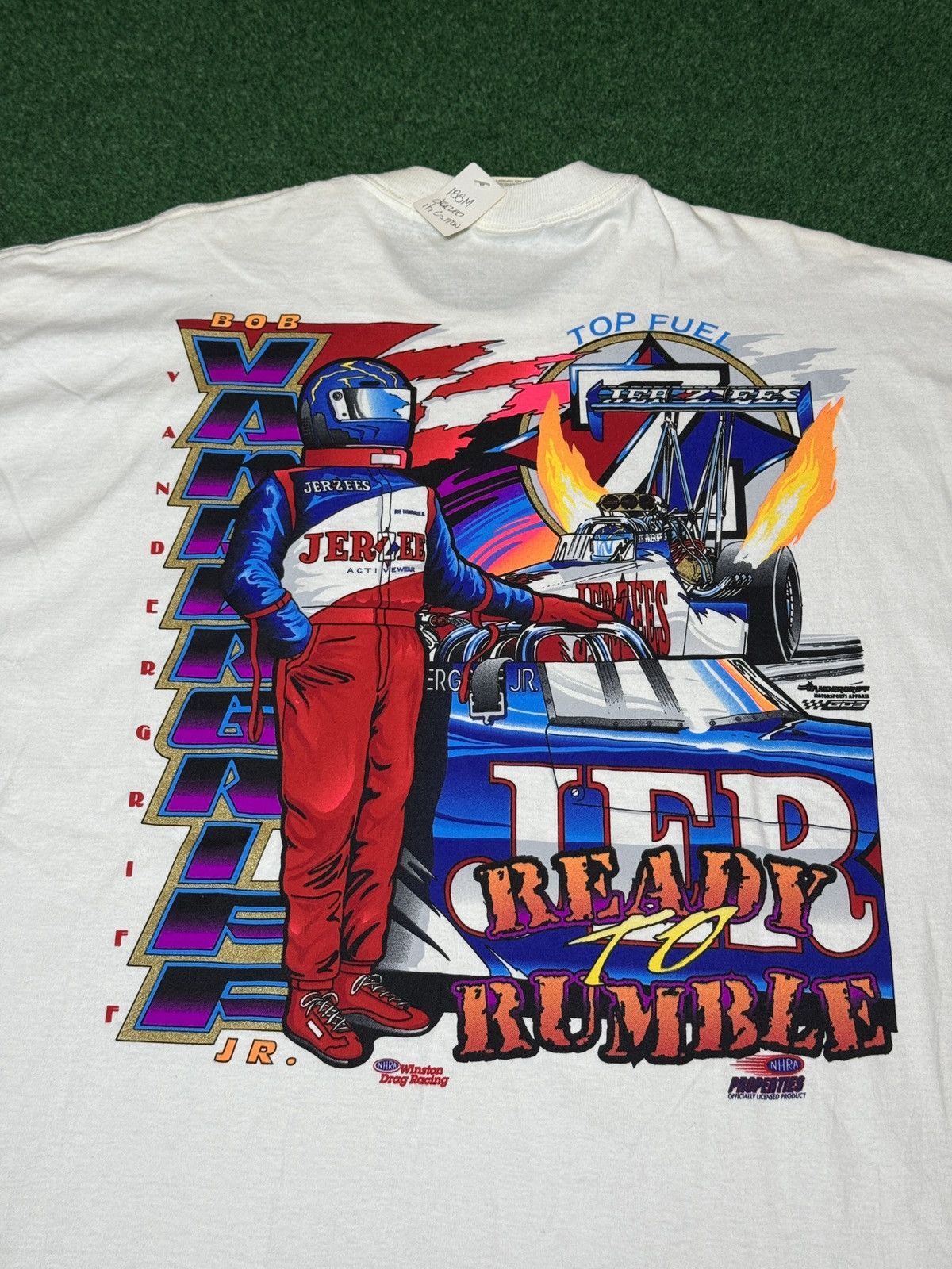 Vintage NHRA Top Fuel Dragster Drag Racing Jerzees XL 90s T Shirt Size US XL / EU 56 / 4 - 2 Thumbnail