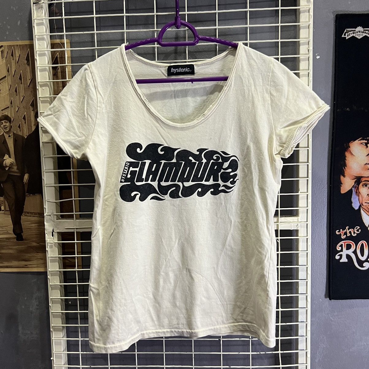 Hysteric Glamour × Japanese Brand “HYSTERIC GLAMOUR” OVERPRINT TSHIRT Size XXS / US 00 / IT 34 - 2 Thumbnail