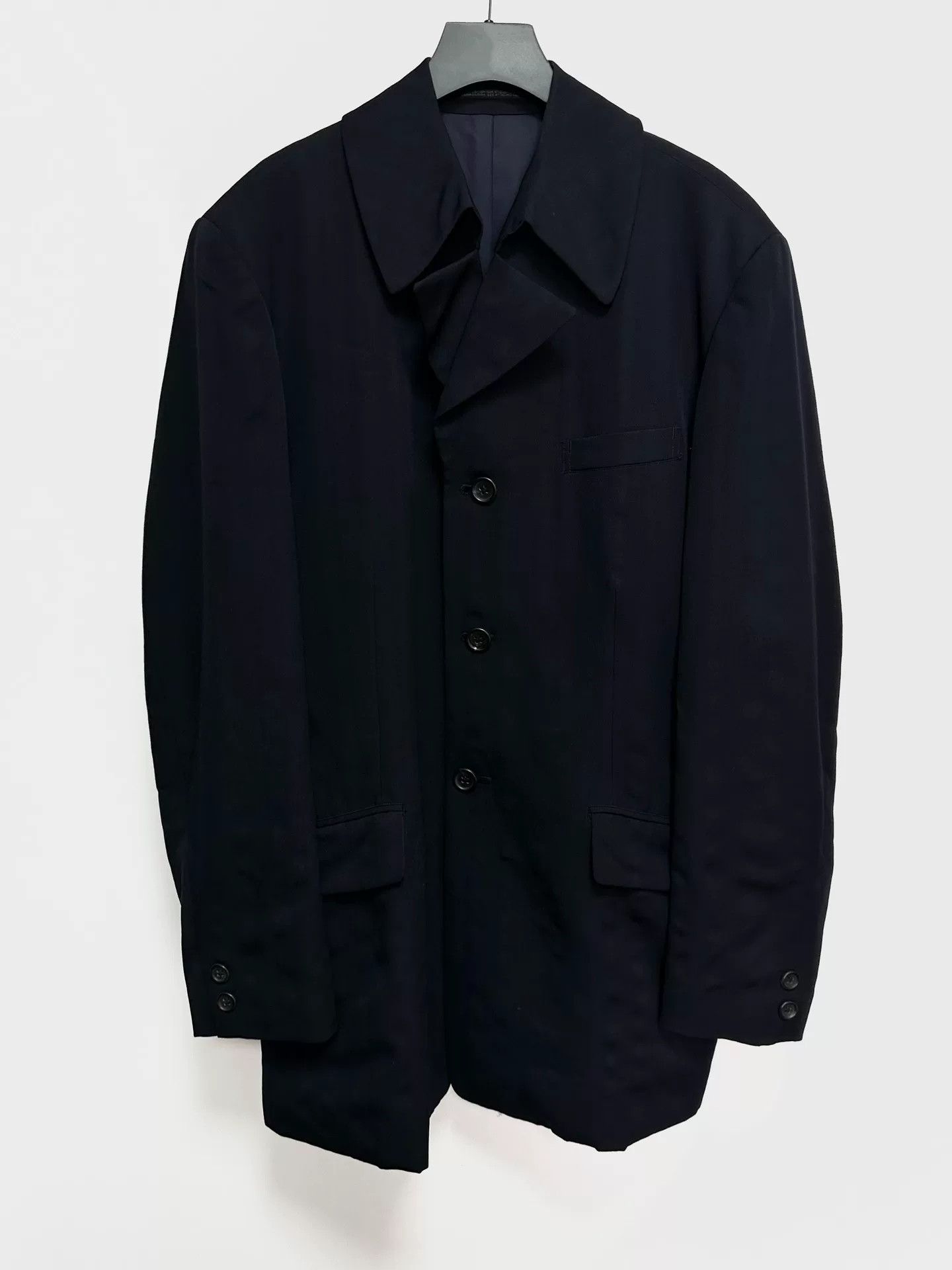 Yohji Yamamoto yohji yamamoto 93aw striped collar jacket Size US M / EU 48-50 / 2 - 1 Thumbnail