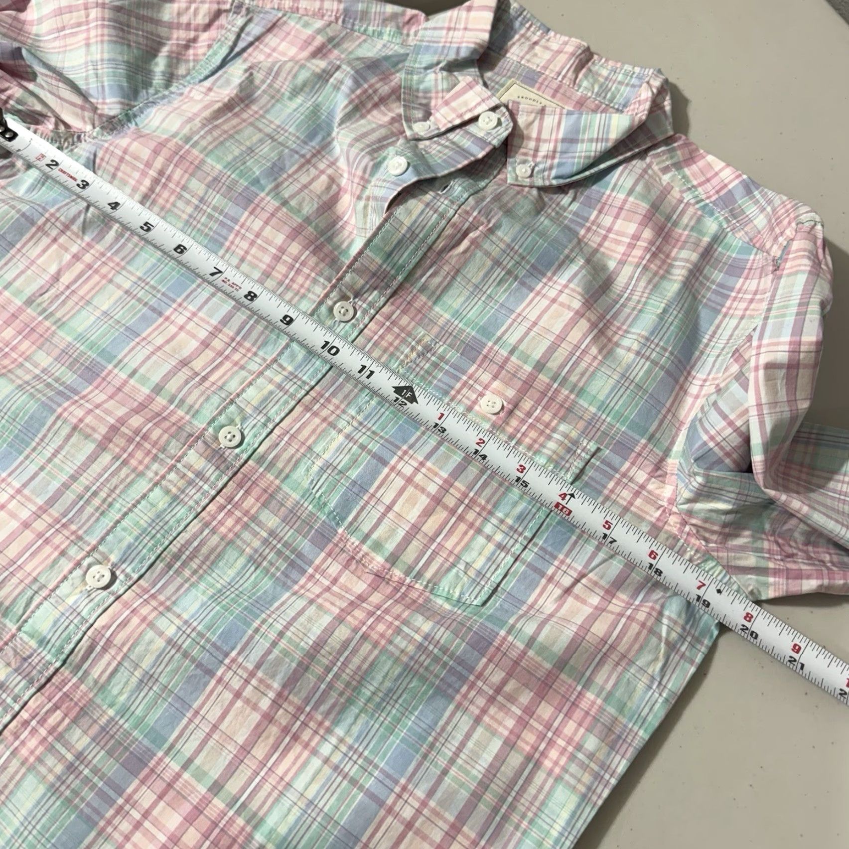 Vintage Hope & Henry Mens Shirt Plaid Button-Down Pink S Size US S / EU 44-46 / 1 - 4 Thumbnail
