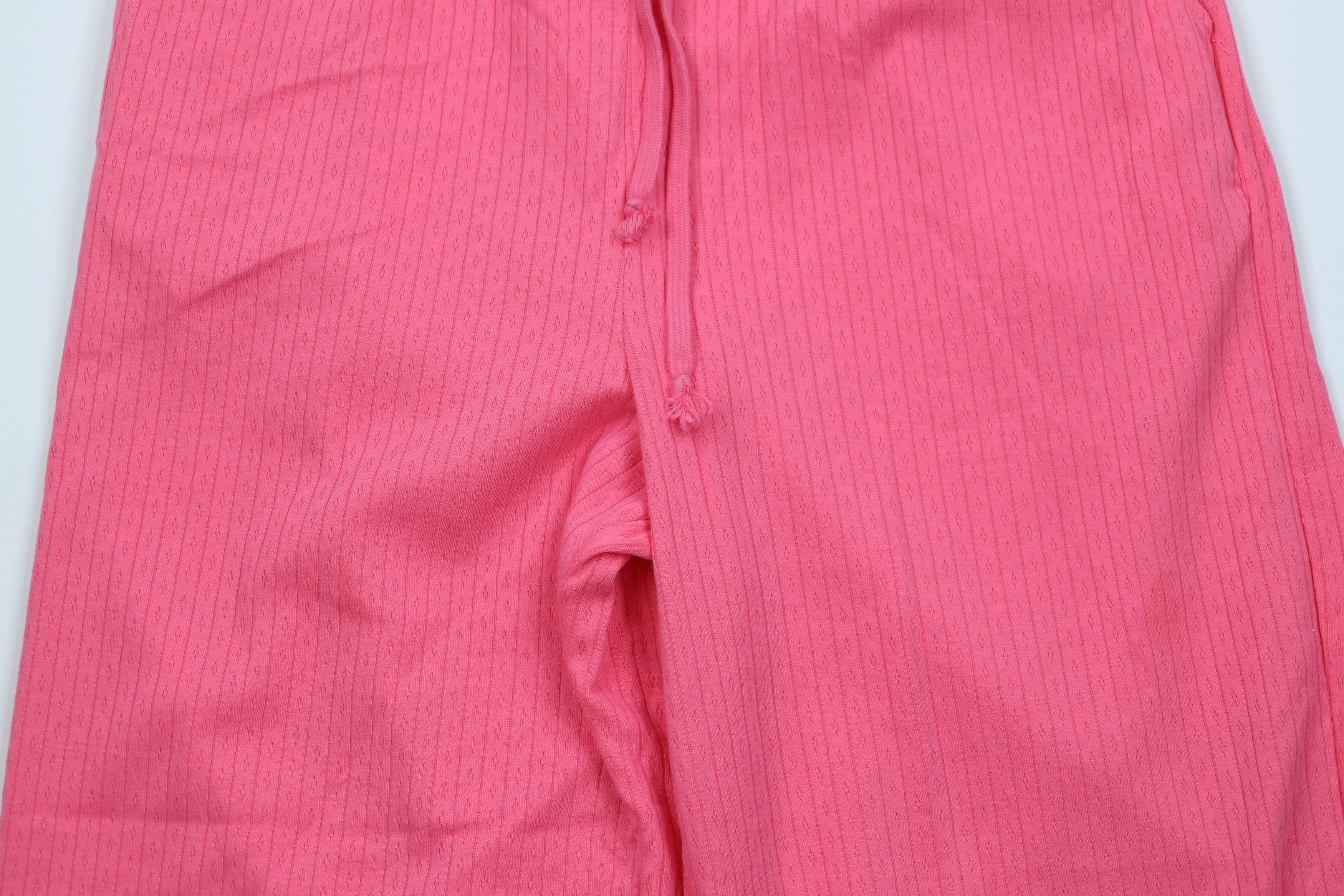 Vintage Vintage 90s Y2K Streetwear Knit Wide Leg Pants Pink Size 32" / US 10 / IT 46 - 3 Thumbnail