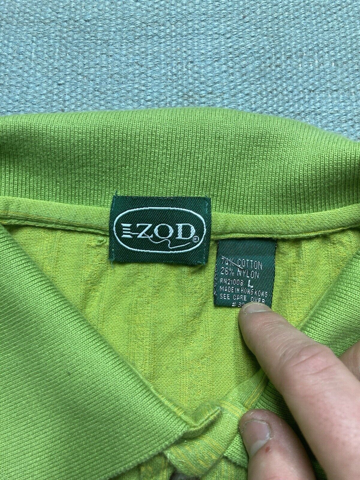 Izod × Vintage Vintage Izod polo shirt cotton nylon knit soft 80s large Size US L / EU 52-54 / 3 - 4 Thumbnail