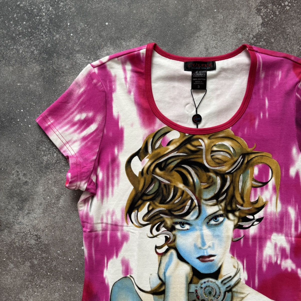 Hysteric Glamour 2000’s Custo Barcelona Style Sexy Lady Glam Y2K T-Shirt Size M / US 6-8 / IT 42-44 - 2 Thumbnail