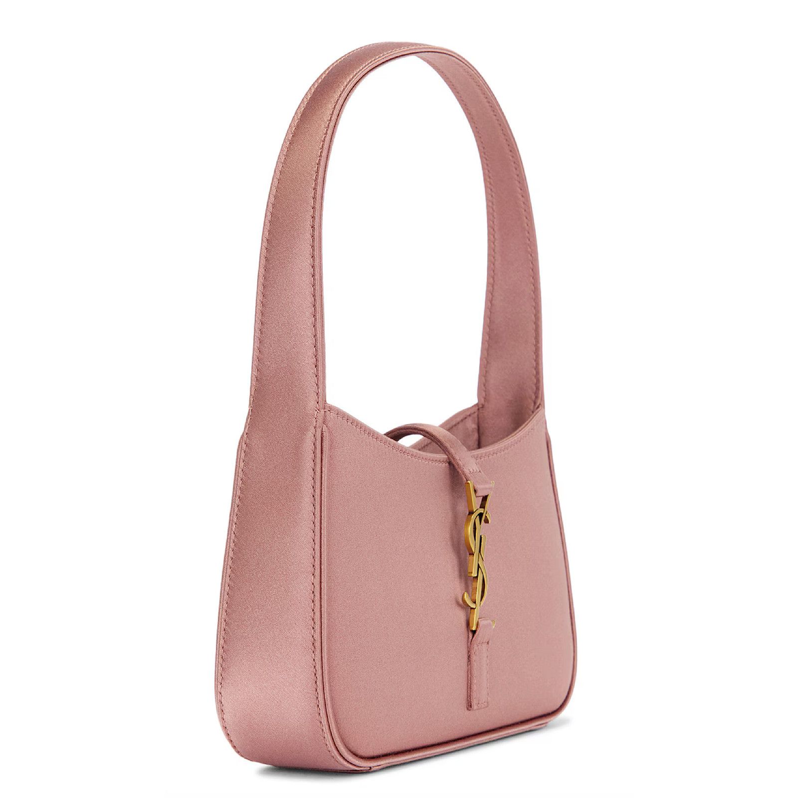 Yves Saint Laurent Saint Laurent Mini Le 5 A 7 Hobo Dragee Pink Satin Gold YSL Size ONE SIZE - 8 Thumbnail