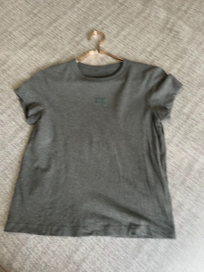 Alexander Wang Alexander Wang Gray Short-Sleeve T-shirt - dmc Size US XXS / EU 40 - 1 Thumbnail