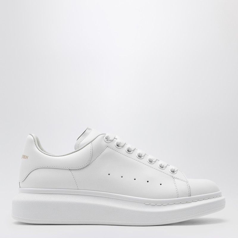 image of Alexander Mcqueen White Oversize Sneakers, Men's (Size 9)