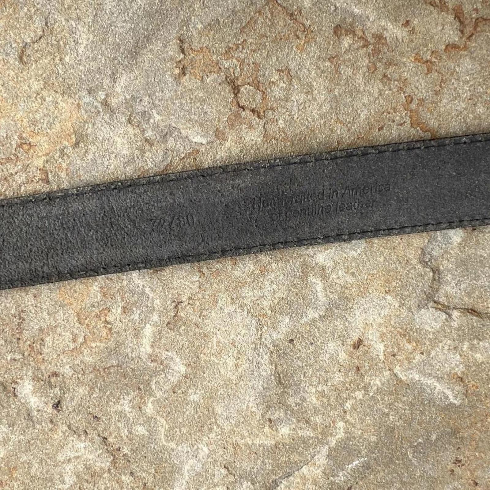 Vintage Vintage 90s Very Dark Olive Brown Belt Made in USA Size ONE SIZE - 7 Thumbnail