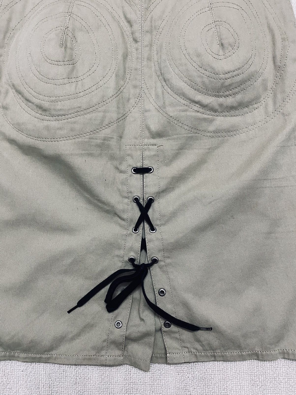 Jean Paul Gaultier JEAN PAUL GAULTIER dual zip circle stitch padded bum skirt Size 26" / US 2 / IT 38 - 5 Thumbnail
