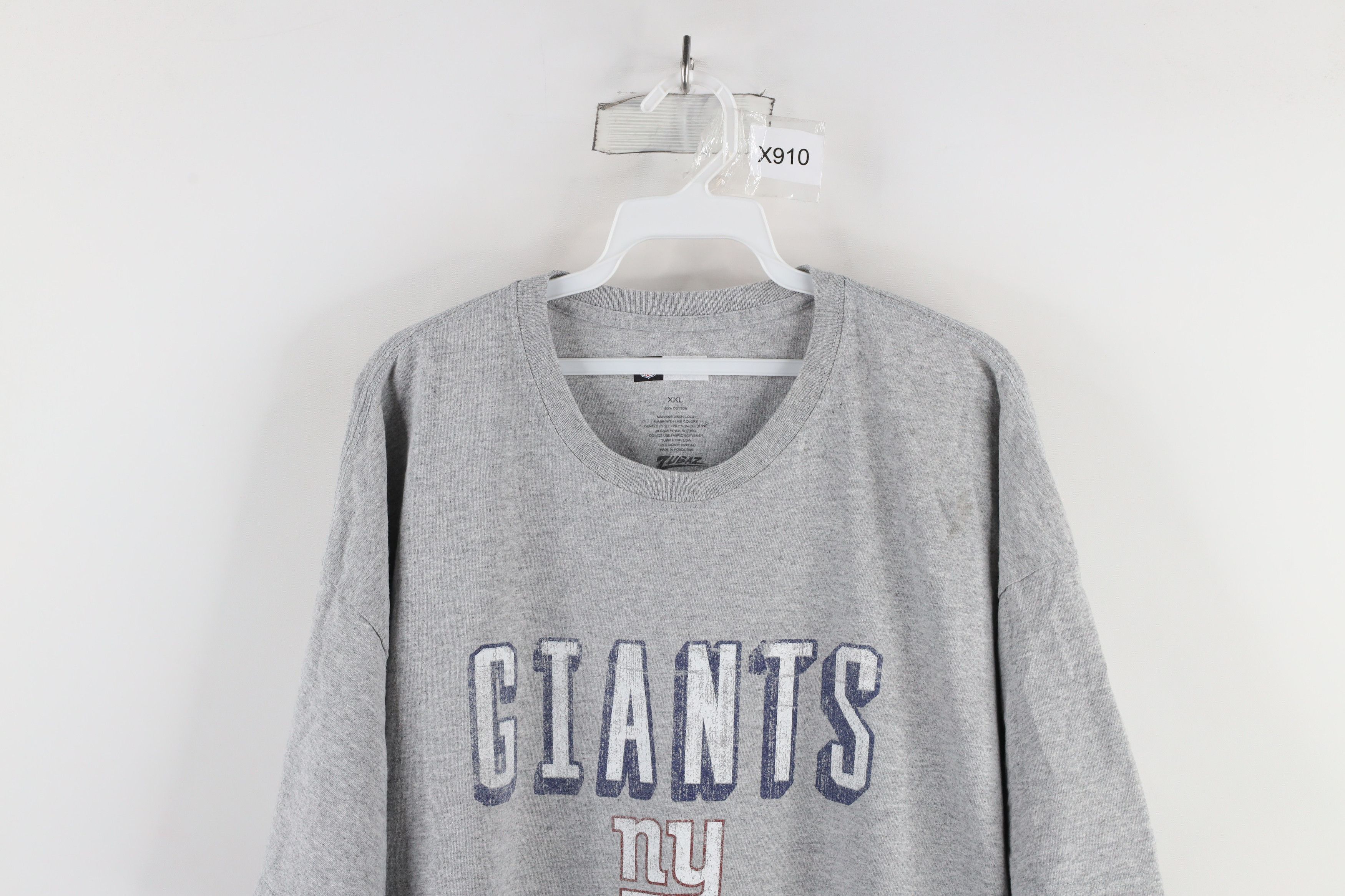 Vintage Vintage NFL Spell Out New York Giants Football T-Shirt Gray Size US XXL / EU 58 / 5 - 2 Thumbnail