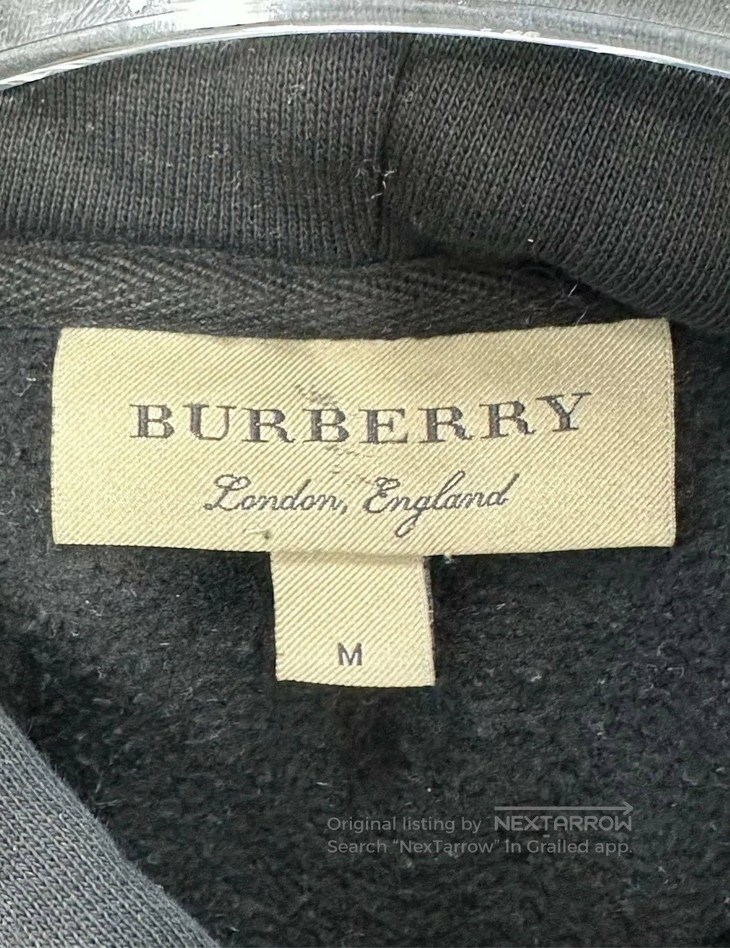 Burberry Burberry Black Letter Slogan Logo Hooded Sweatshirt| Size US M / EU 48-50 / 2 - 3 Thumbnail