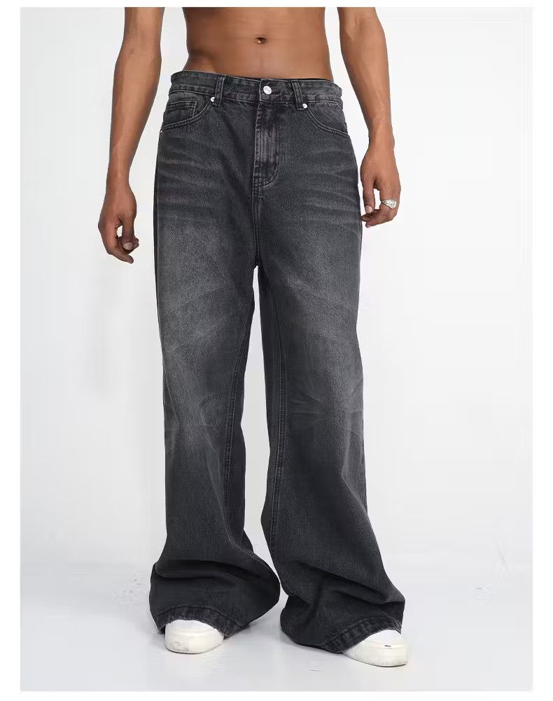 Vintage washed faded y2k hiphop baggy jeans | Grailed