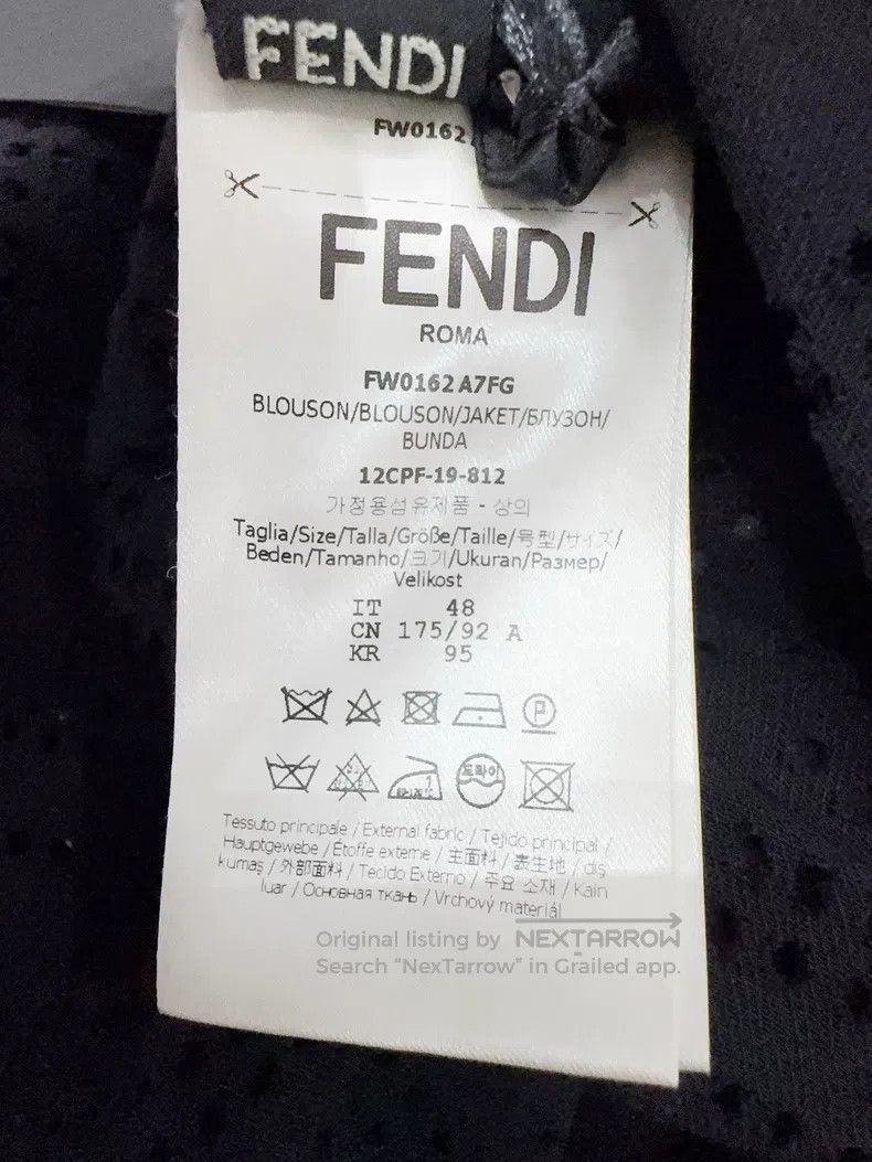 Fendi Fendi Black Lace-Up Jacket Size US M / EU 48-50 / 2 - 5 Thumbnail