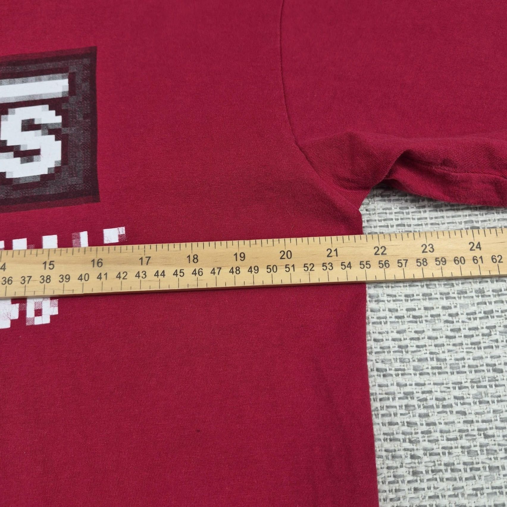 Vans VANS Shirt Mens Large Red Pixel Off The Wall Logo Graphic Tee Skateboarding Shirt Size US L / EU 52-54 / 3 - 7 Thumbnail