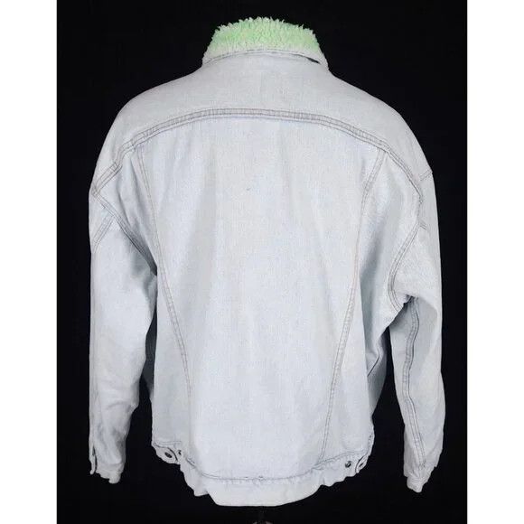 NOTSONORMAL NotSoNormal Look Inside Faux Shearling Denim Jacket XL Mens Size US XL / EU 56 / 4 - 9 Thumbnail