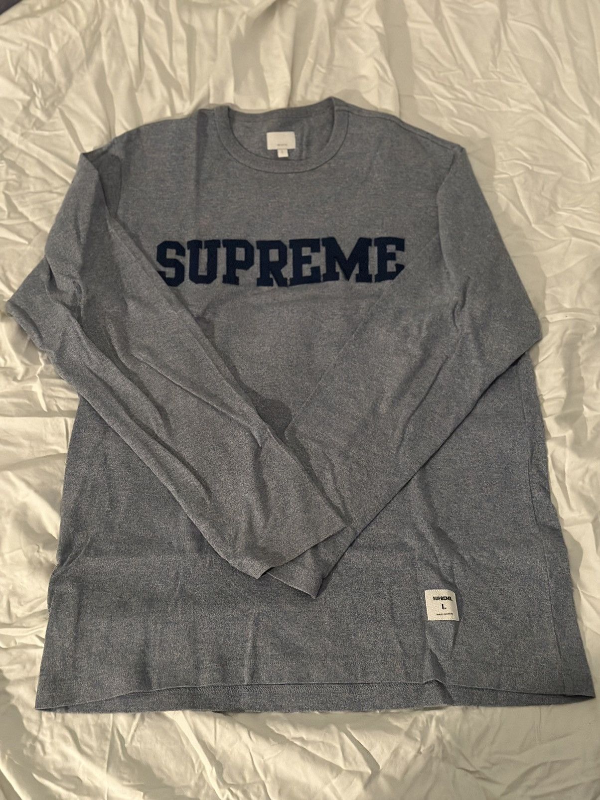 2 Supreme Long Sleeve Collgiate SS16’ Long Sleeve T Shirts