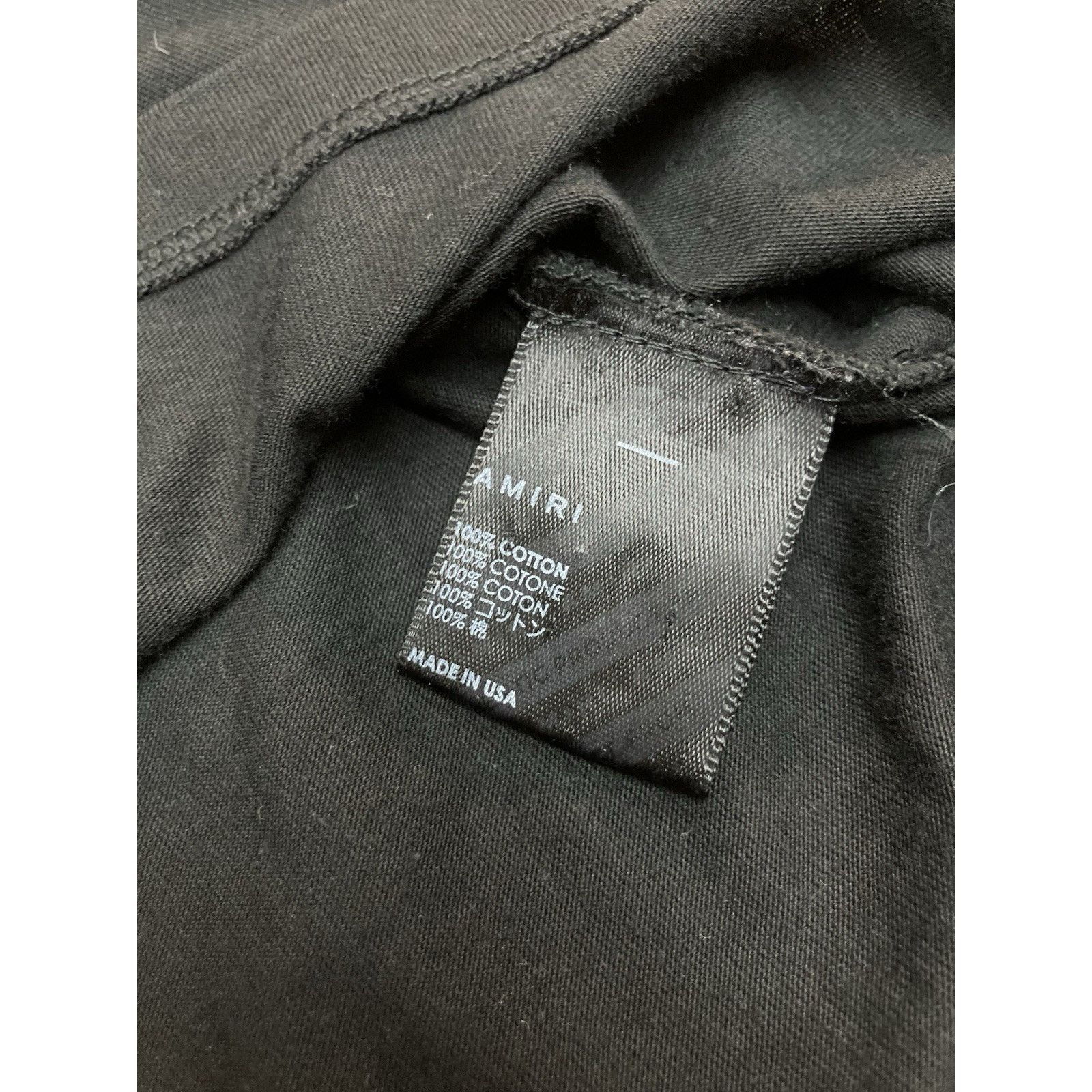 Amiri Amiri Collegiate Logo Tee ' Black ' | GOOD CONDITION! Size US S / EU 44-46 / 1 - 13 Thumbnail