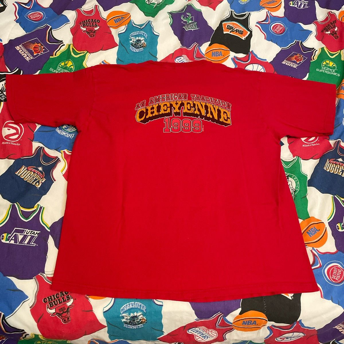 Vintage Vintage 1999 Cheyenne Harley Choppers Bikers Sturgis Tee Size US XL / EU 56 / 4 - 2 Thumbnail